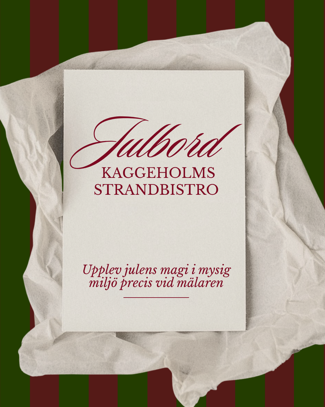 Julbord på Kaggeholms Strandbistro 2026